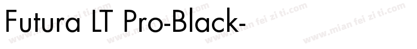 Futura LT Pro-Black字体转换